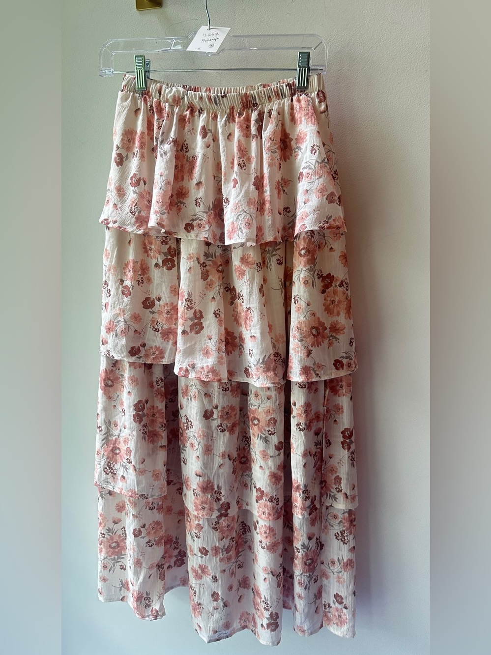 🆕 Altar’d state. Floral tiered Evara maxi skirt. Waist 13. (15) - Picture 6 of 6